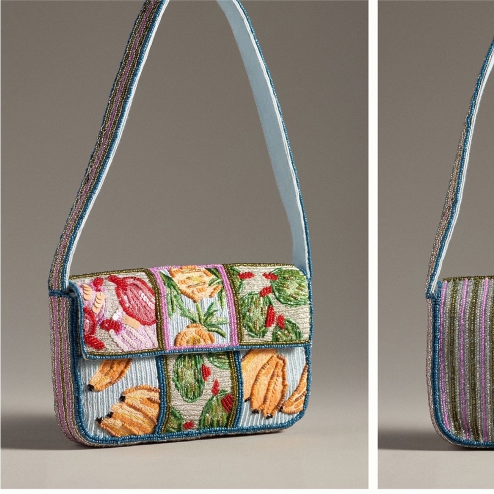 *ISO* Anthropologie tropical fruit Fiona bag